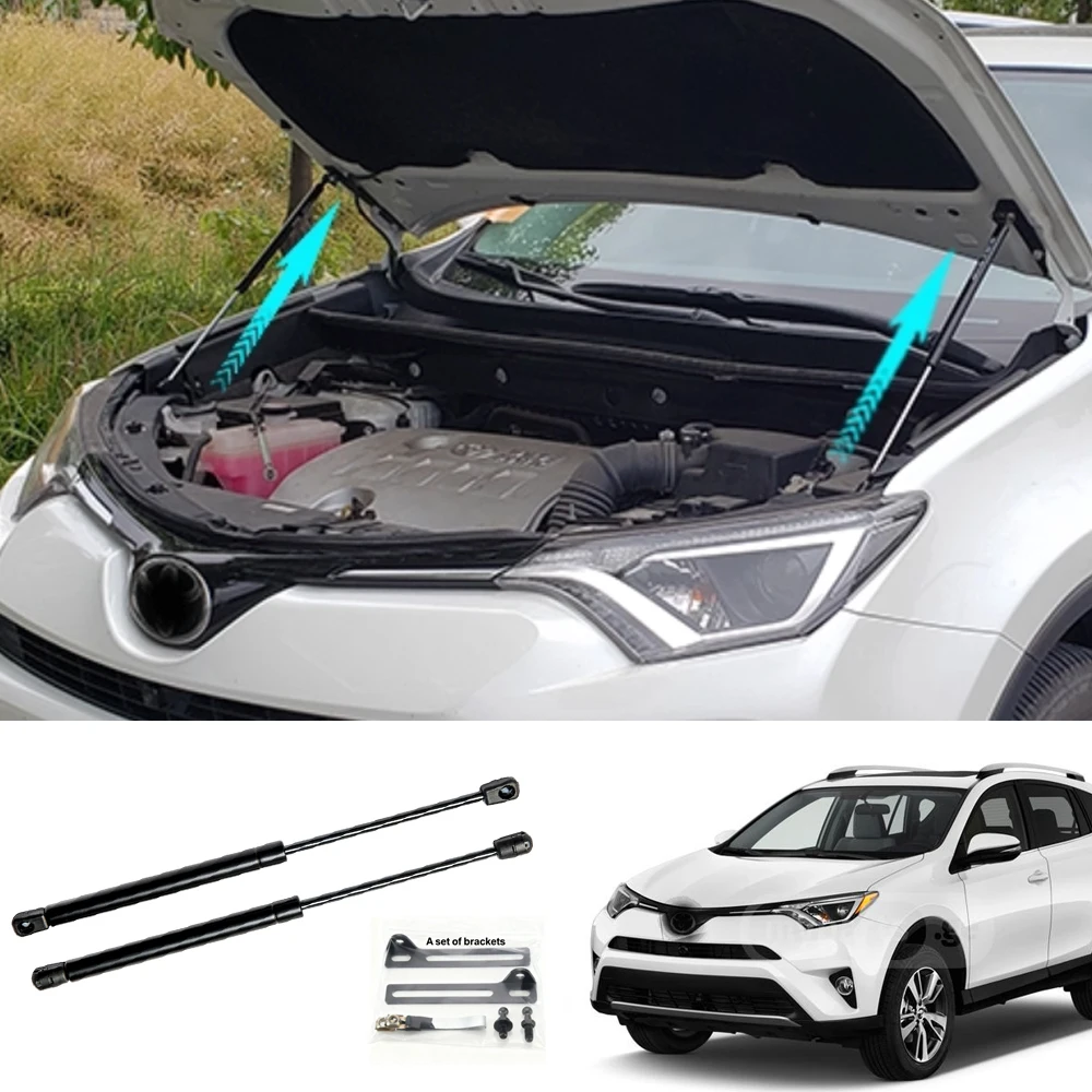 

Стойки капота для Toyota RAV4 XA40 2013-2018, передний капот двигателя, газовые пружины, амортизаторы, подъемные опоры, гидравлический стержень, 2 шт.