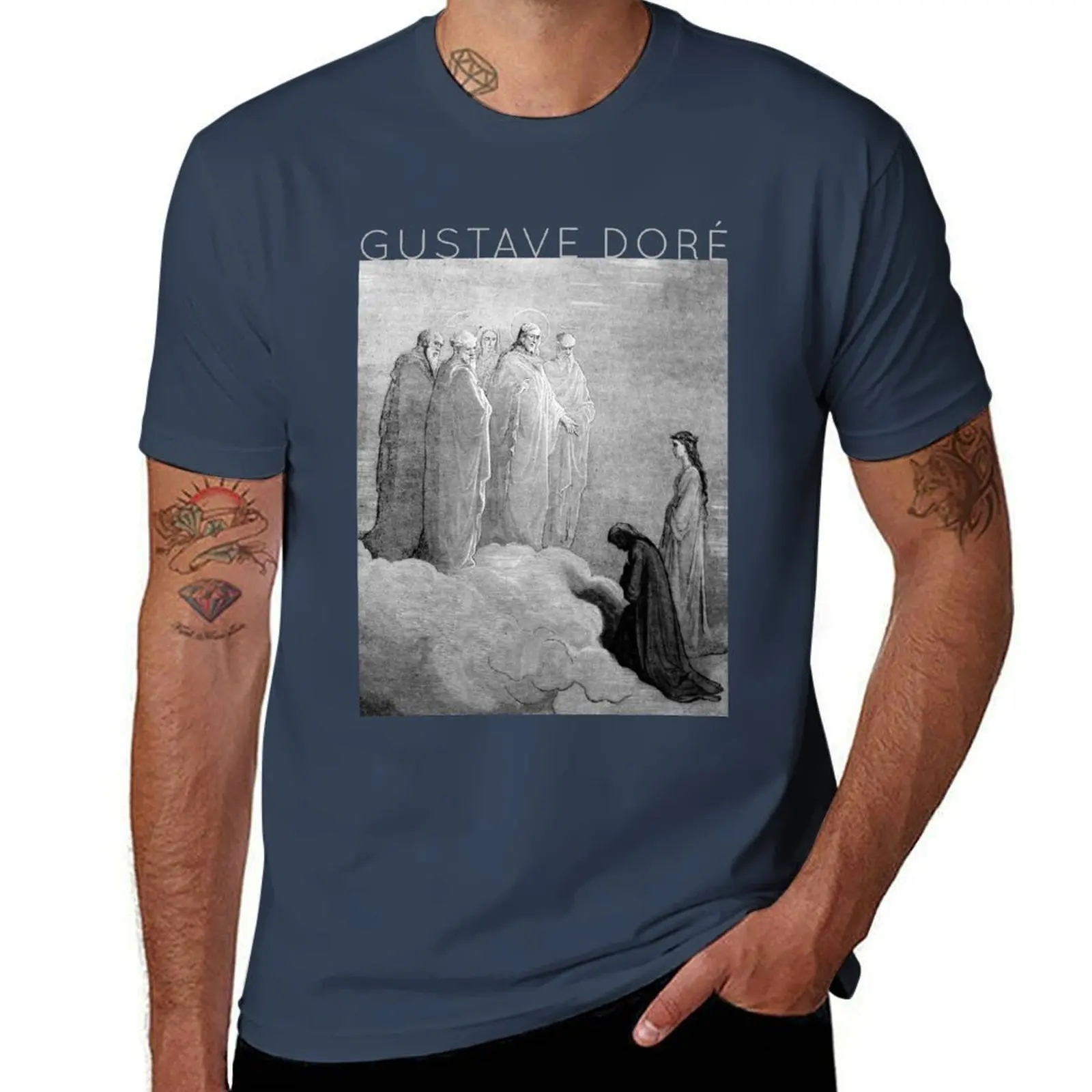 Camiseta con diseño gráfico simple de San Dante Doré Giovanni Gustave Paradiso Alighieri