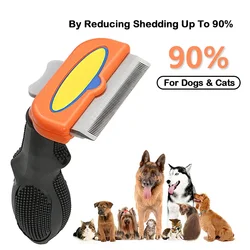 Peigne d'épilation pour animaux de compagnie, brosse de toilettage pour chien, massage des poils de chat, épilateur pour chien, brosse de toilettage pour animaux de compagnie