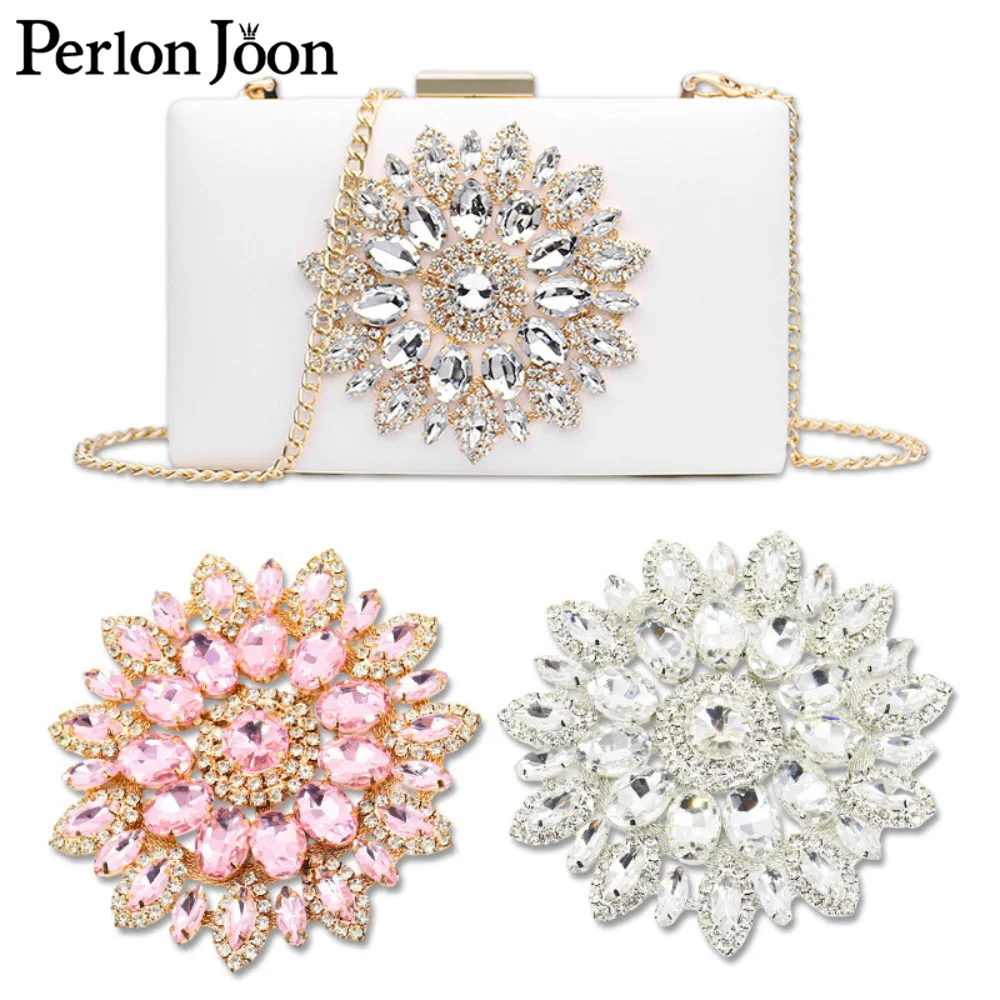 Rhinestone Inlaid Sunflower Decorative AB Coloured Diamond Horse Eye Five Flowers Jewelry Burnout Accessories Clothing XZ003