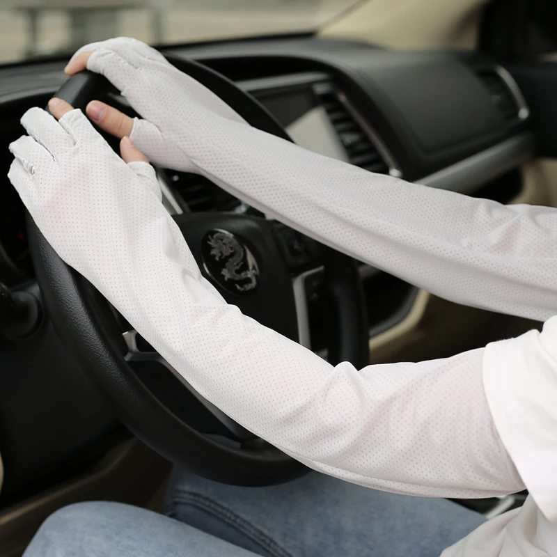 Lose Art Kühlarm Ärmel Sonnencreme Outdoor Sport Ärmel ausgesetzt Laufen Angeln Radfahren Frauen Männer Sport Fußball Golf