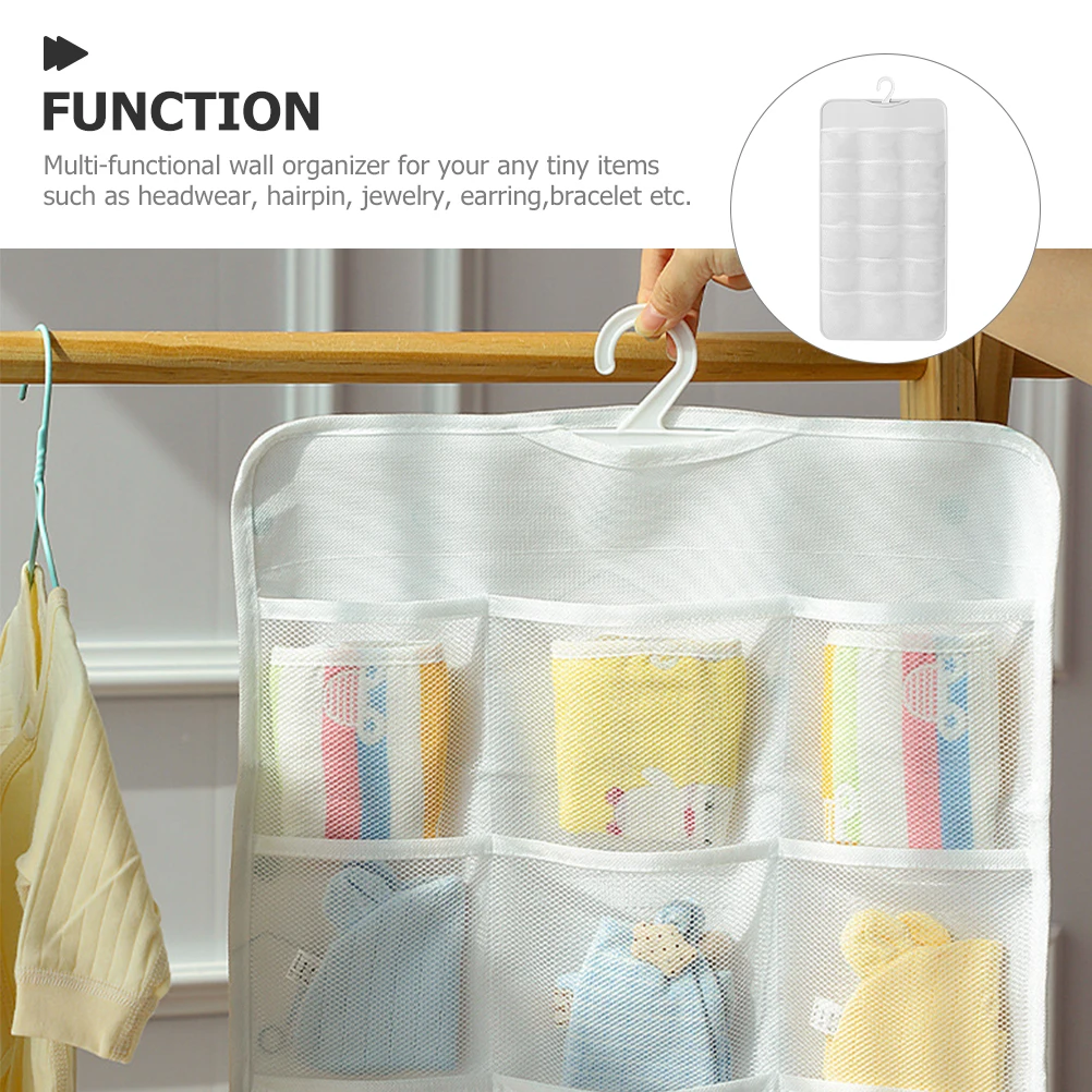 

Multi-functional Wall Organizer Hair Accessories Storage Bag for Earrings Jewelry Bracelets Headband Holder Hanging Display