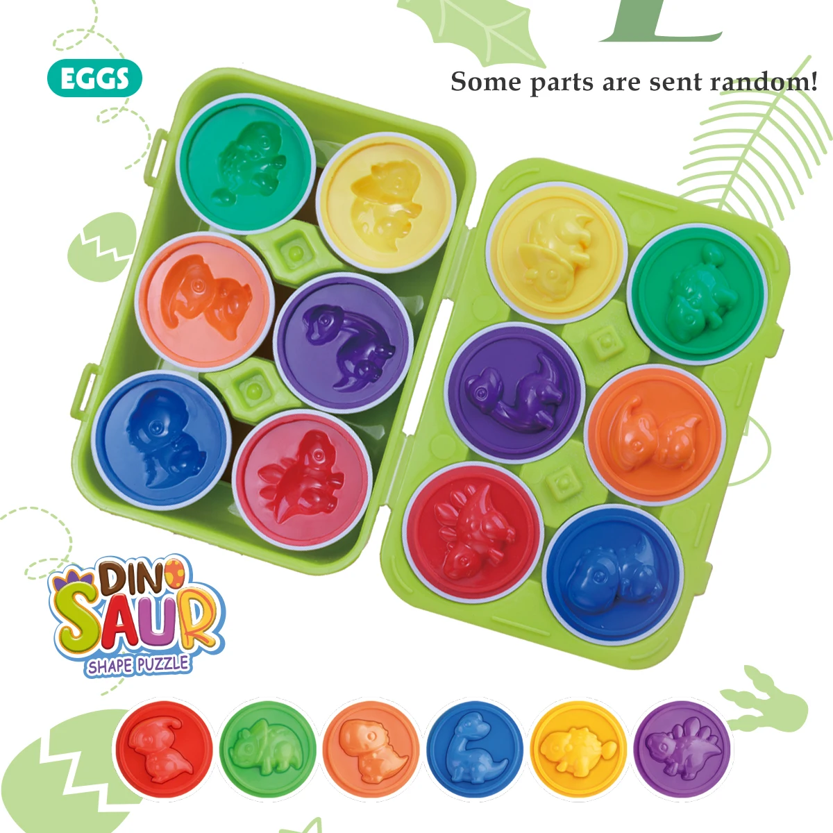 Color Shape Matching, Mini Eggs Pair Smart Egg Toys Puzzle Game Education Learning Recognition Sorter Gifts for Kids