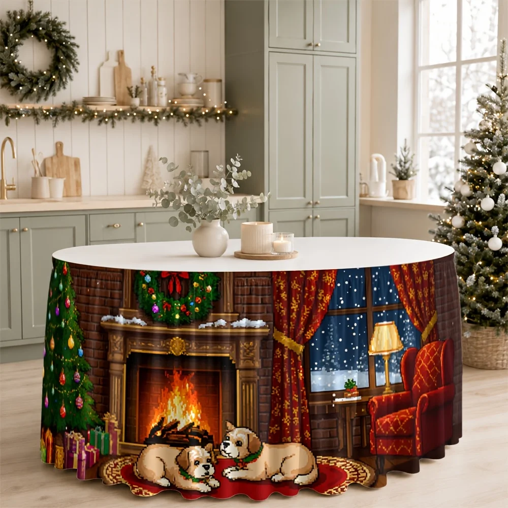 One elegant striped tablecloth, suitable for weddings, birthdays, baby showers and Christmas partieszyc