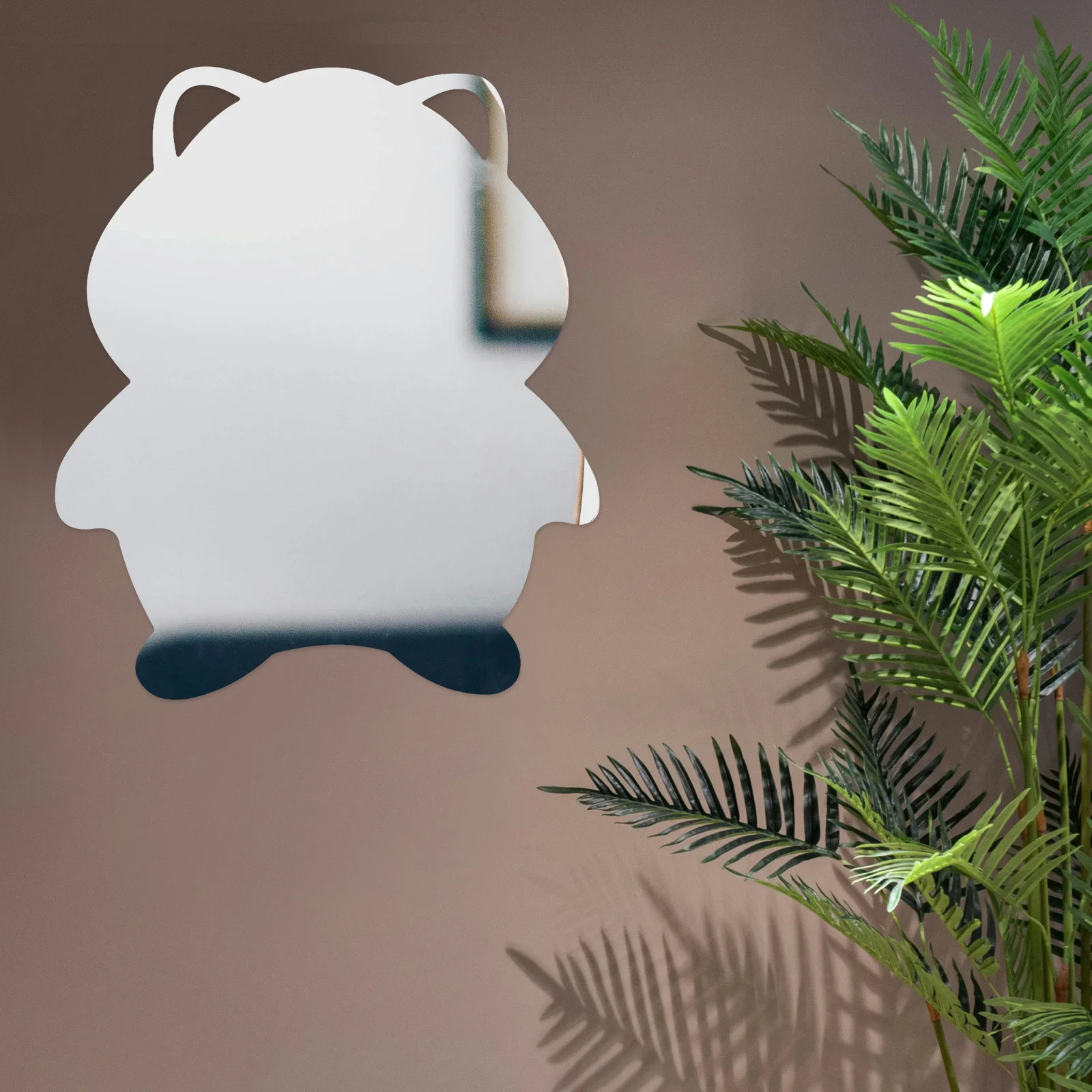 

Wall Adhesive Acrylic Sticker Easy to Install Scratch Resistant Stylish Decorative Vanity Mirror for Bedroom