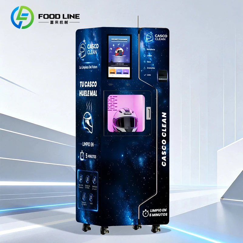 Automatic Helmet Cleaning Vending Machine Factory Price LCD Touchscreen Multi Payment 1 Year Warranty for Shop Custom