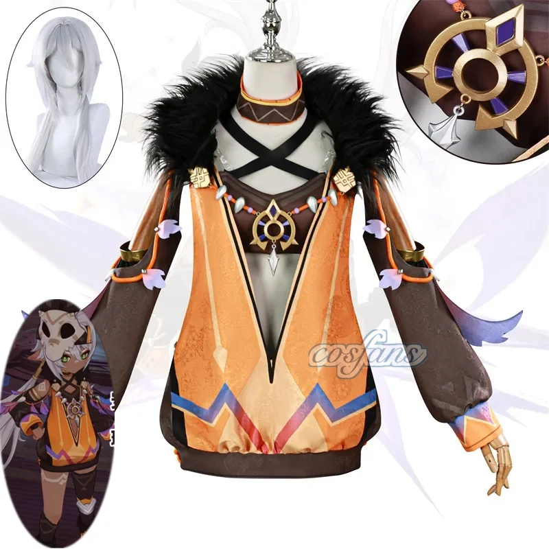 

Genshin Impact Iansan Cosplay Costume Wig Adult Carnival Uniform Anime Halloween Party Costumes Masquerade Women Game