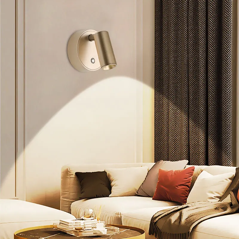 Led Magnetic Wall Light, Touch Switch Control, Three Adjustable Color Temperatures, Suitable for Hotels, Bedrooms, Living Rooms, Corridors, and Background Decoration.