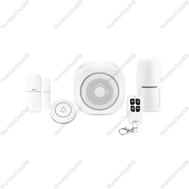 

Беспроводная Wi-Fi-сигнализация для умного дома и комплект дверного звонка с голосовым управлением и встроенным приложением