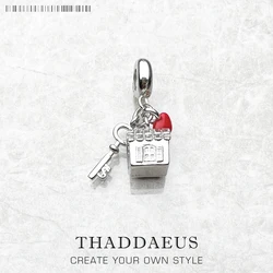 Love House Charm Romantic Fashion Women Jewelry 925 Sterling Silver Sweet Pendant
