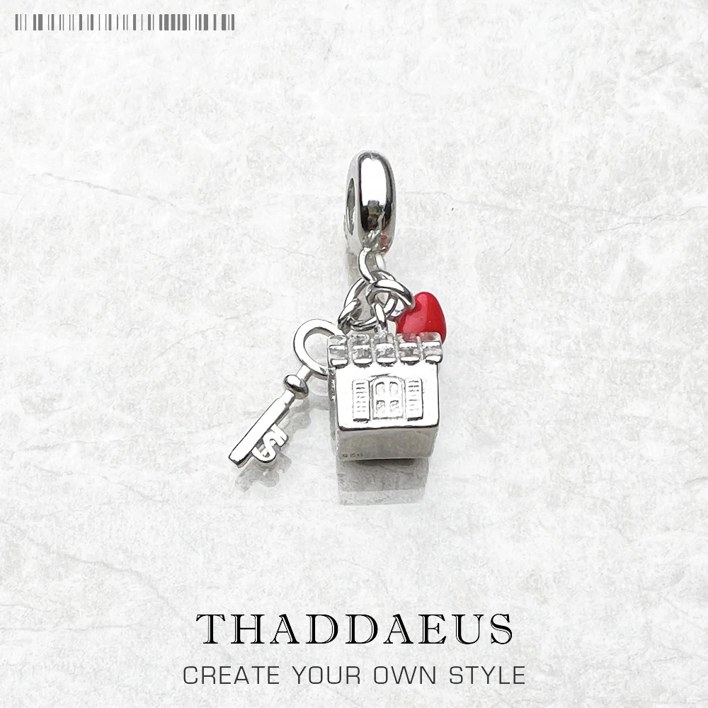 Love House Charm Romantyczna moda damska Biżuteria 925 Sterling Silver Słodki wisiorek