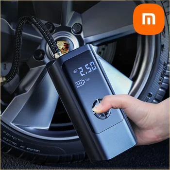 For Xiaomi 8000mAh Wireless Wired Portable Car Air Compressor 12V 150PSI Electric Tire Inflator Pump for Car Motorcycle Balls