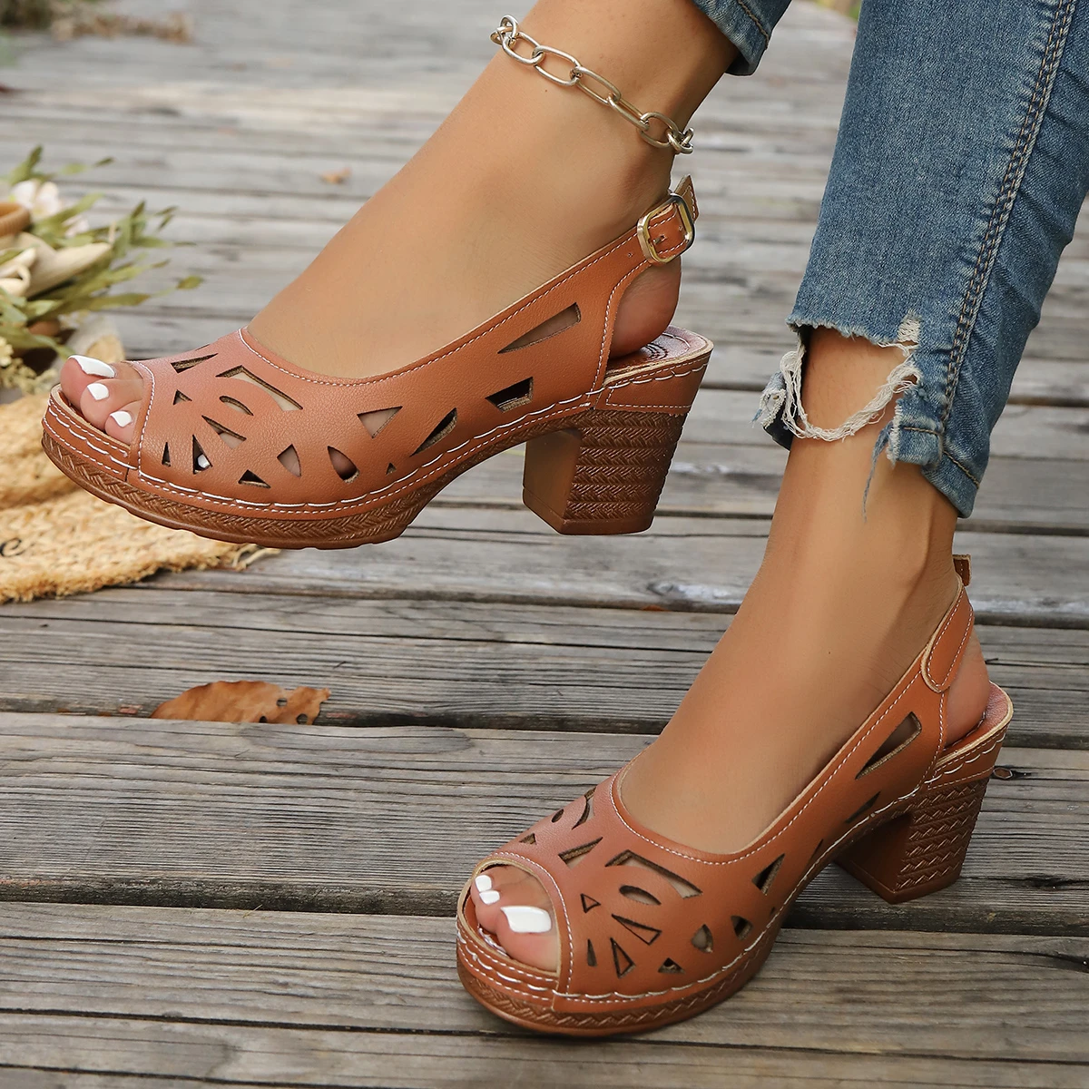 2025 Women High Heels Sandals Plus Size Walking Comfortable Sandals Lightweight Party designer Shoes Woman Sandalias De Mujer