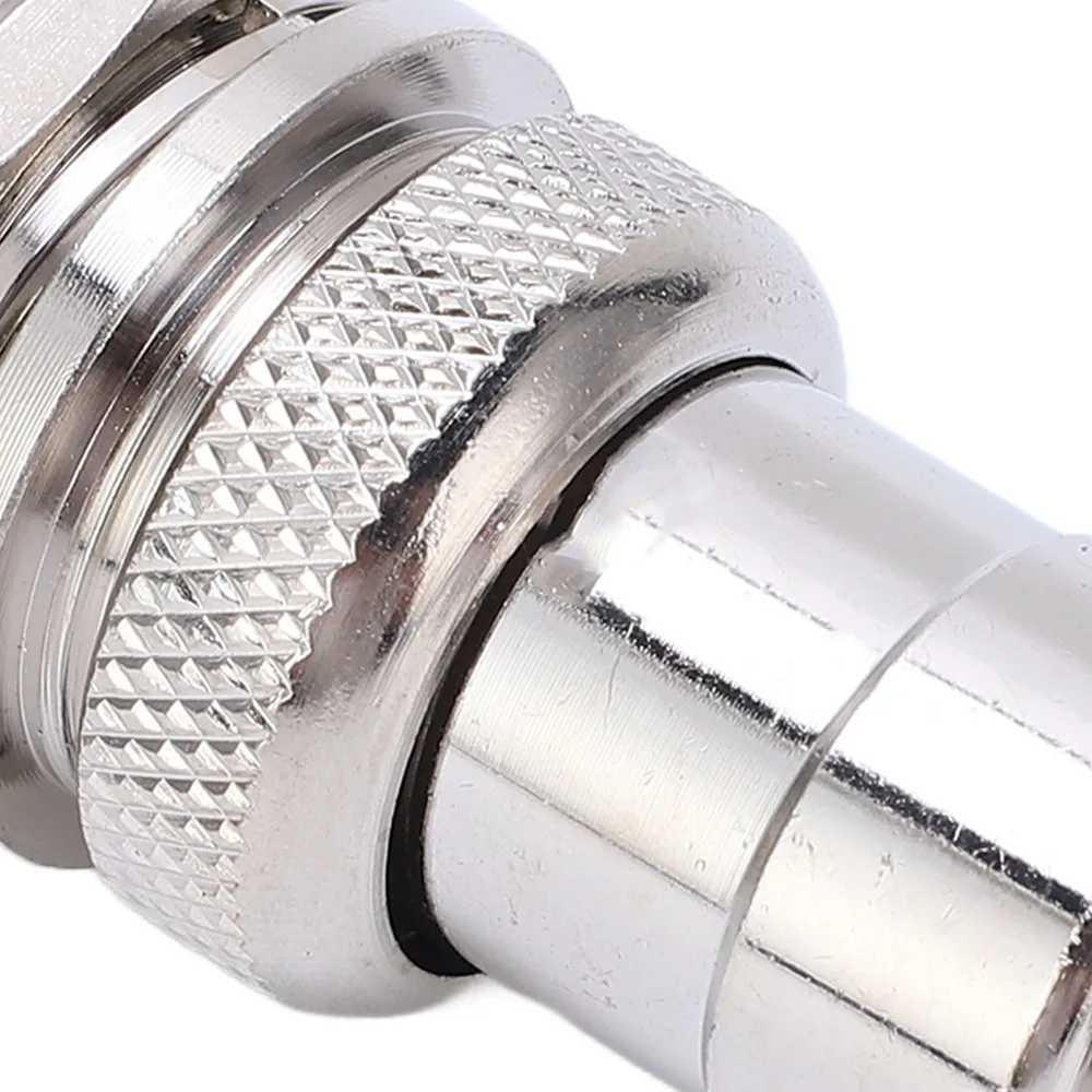 2 PCS Zinc Alloy Shell Aviation Plug Connector Silver Copper Silver Plated Male Female Plug 250V 4 Pin Circular Adapter