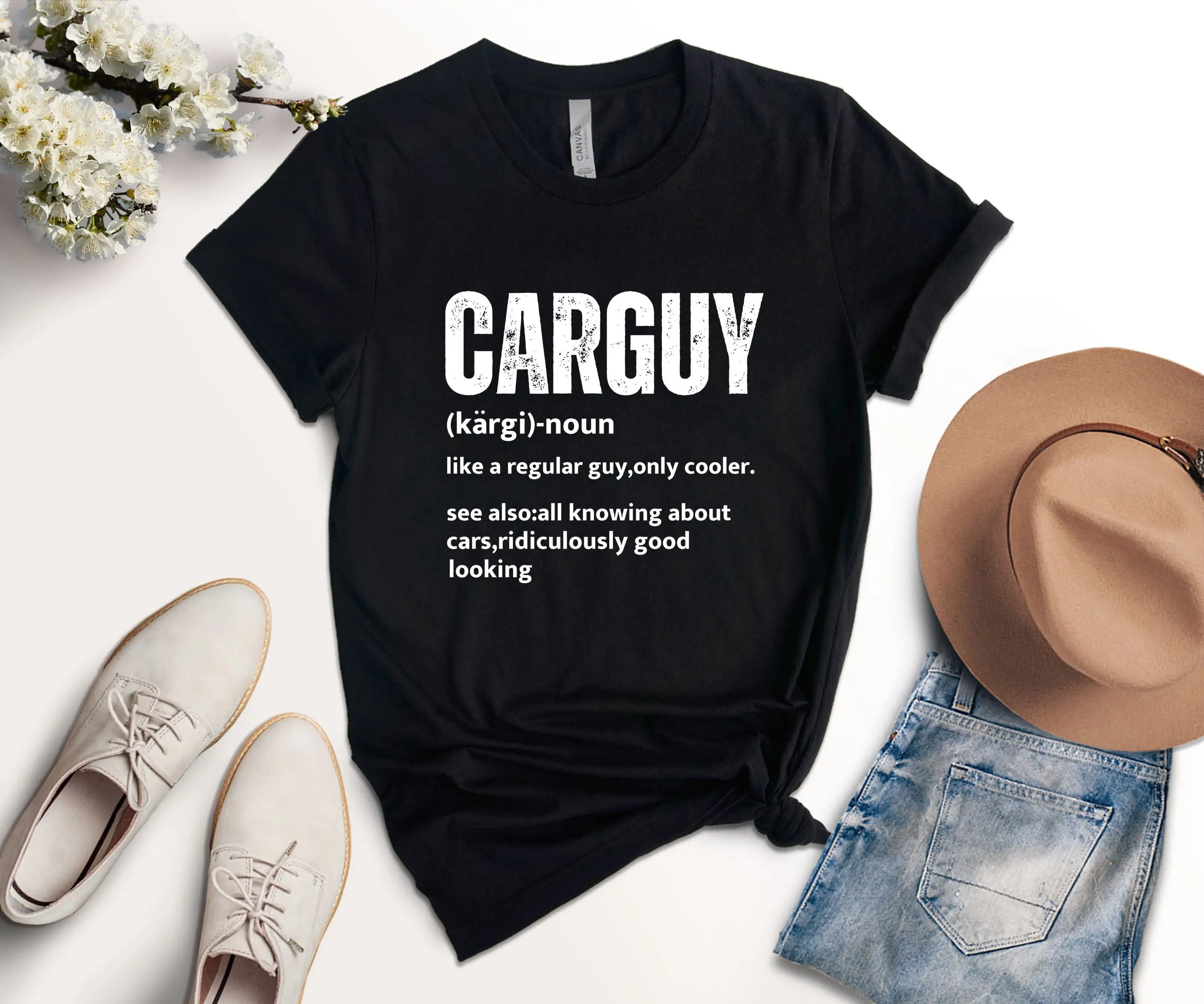 Car Guy T Shirt Carguy Definition Fathers Day From Wife For Husband Lover Funny Men Dad Birthday