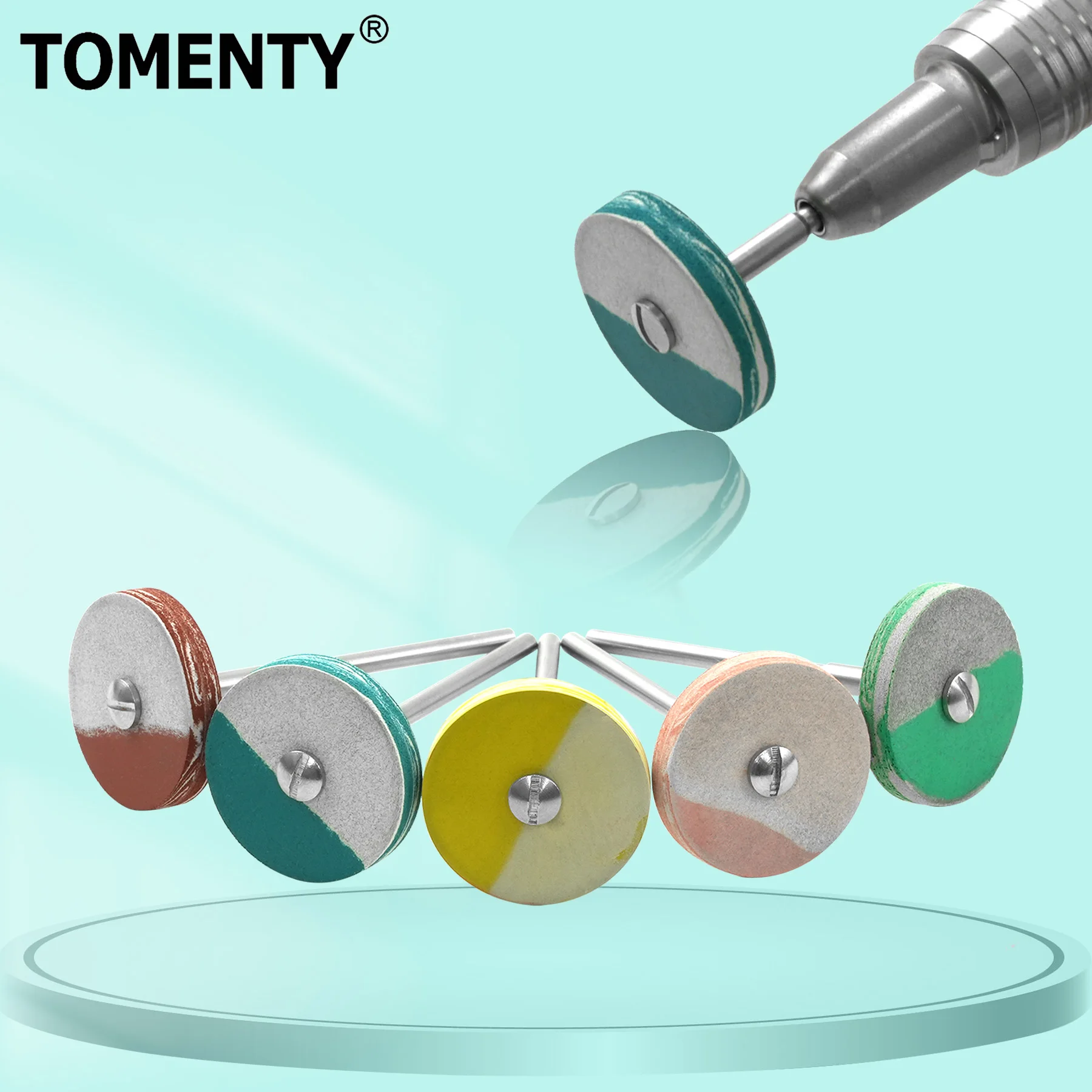 

1 шт. TOMENTY стоматологический алмазный резиновый полировщик, диск для фарфора, циркония, восстановления, польский лабораторный полировщик, инструменты