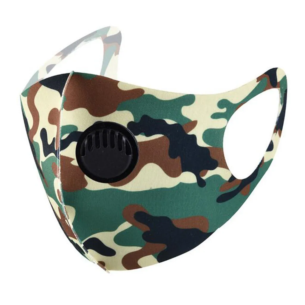 Outdoor Camouflage Style Fashionable Adult Mask Advanced Activated Carbon Filtration Breathable And Comfortable Face Mask