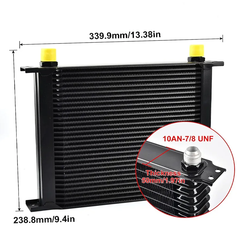 Car modification Japanese 15 row oil cooler radiator kit AN10 transmission engine cooler