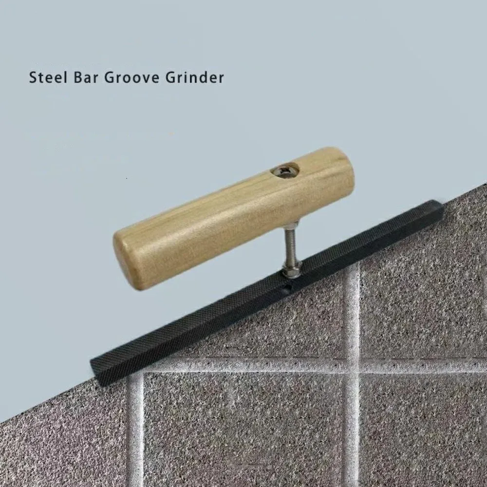 

External Wall Grinding Diamond Flat File Carbon Steel Triangle Wood File Wear-resistant Deep Double Groove Edge Wood Rasp