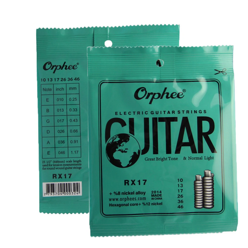 Strings Orphee RX Series Electric Guitar Strings Super Light 9 42 10 46 11 50 10 Sets for Long lasting Performance