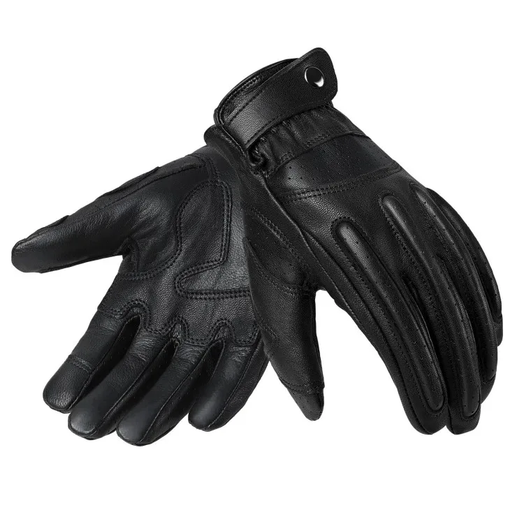 Oem Black Leather Guantes De Cuero Para Moto Bike Gloves Motorcycle Motocross Racing For Women Men .