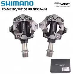 Shimano GRX PD-M8100 UG Self Lock Pedal Deore XT PD-M8100 PD-M8120 Race SPD Pedal Gravel Bike Pedal MTB Bicycle Original Shimano