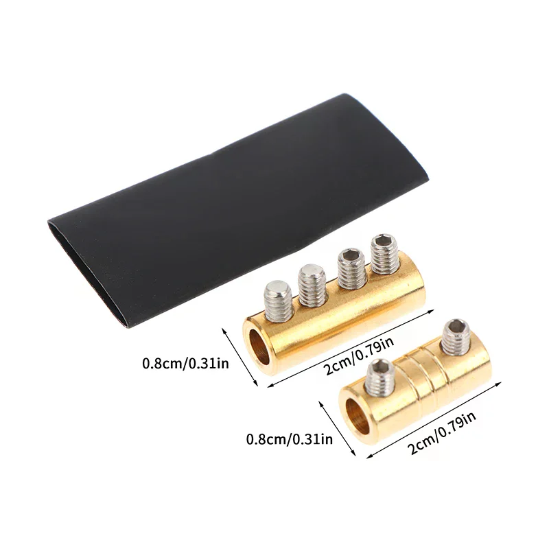 10Sets Wire Connector Nut Kit 80A 6AWG 60Amp Copper Splicing Wiring Connector Waterproof Circuit Wire Terminals