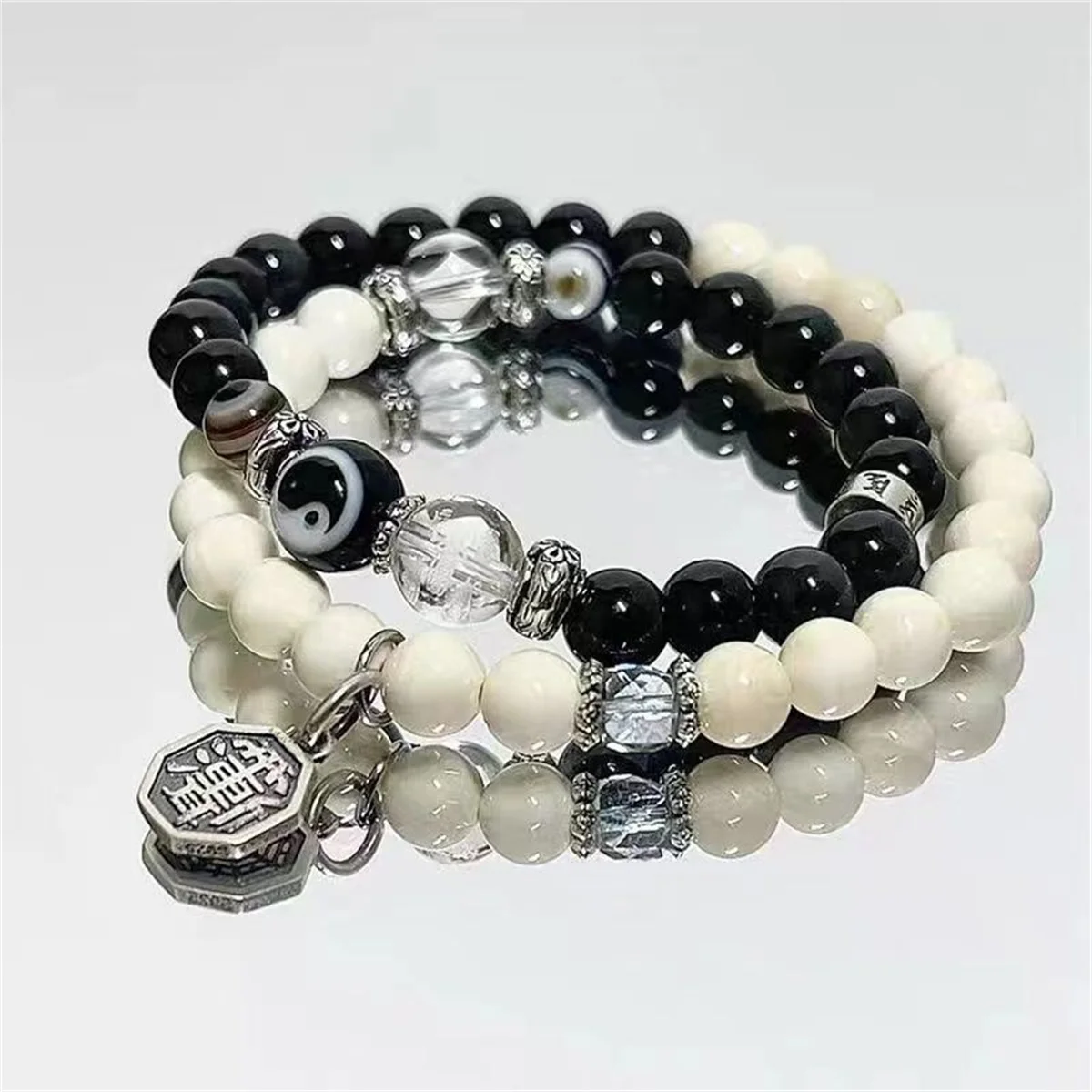 b133 Chinese Mountain Ghost Spending Beaded Bracelet Female Light Luxury High Grade Sense Vintage Personality Hand Jewelry Gift