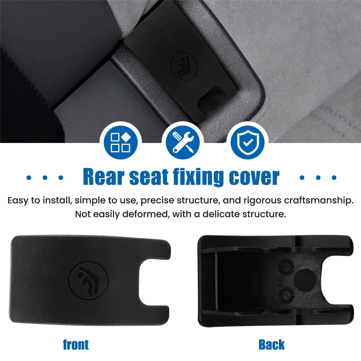 Car Rear Child Seat Anchor Isofix Slot Trim Cover Button for A4 (09-16) 8T0887187