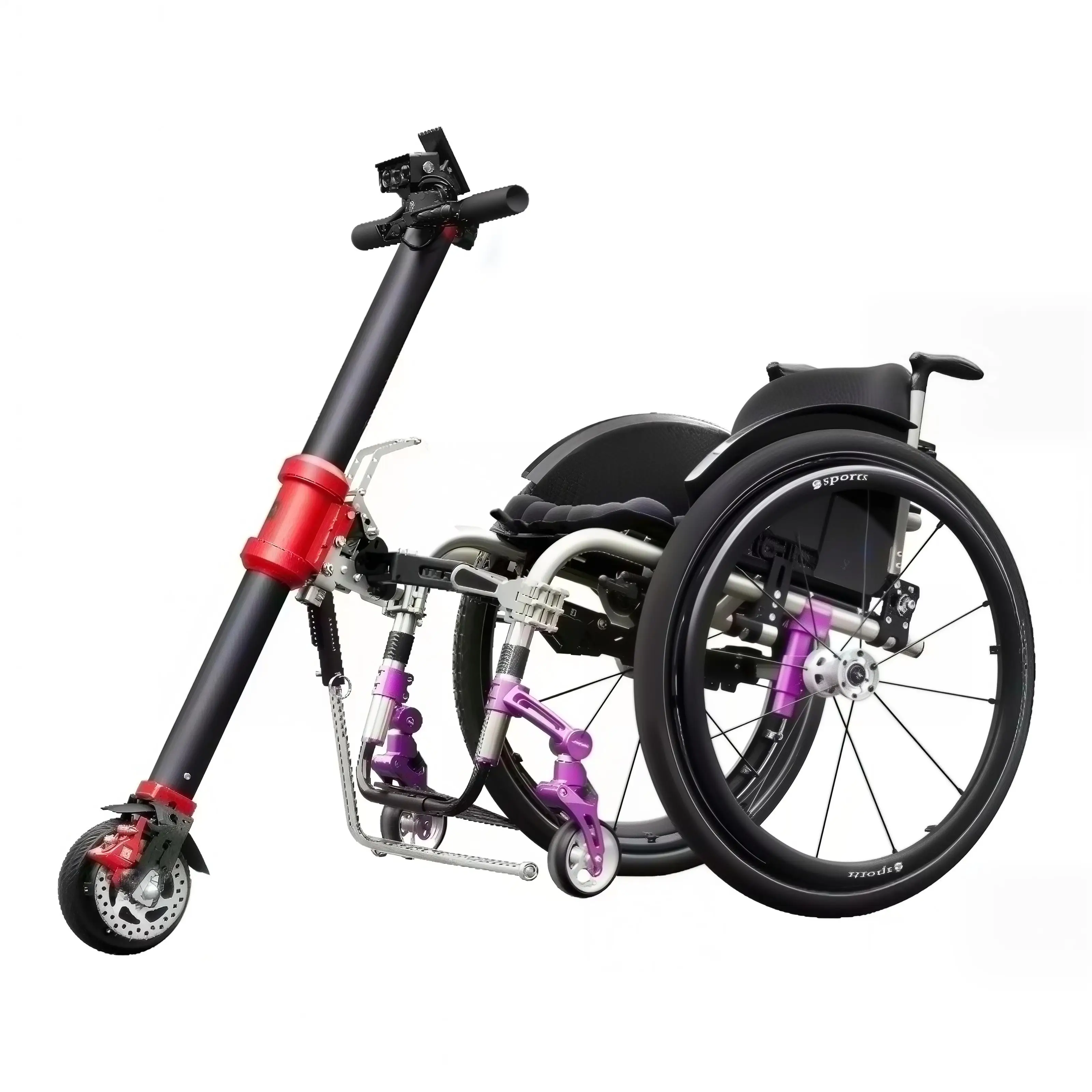 36V 350W Electric Wheelchair Handcycle Conversion Kit Wheel Chair Handbike Attachment Motor Wheel Scooter Power Assist