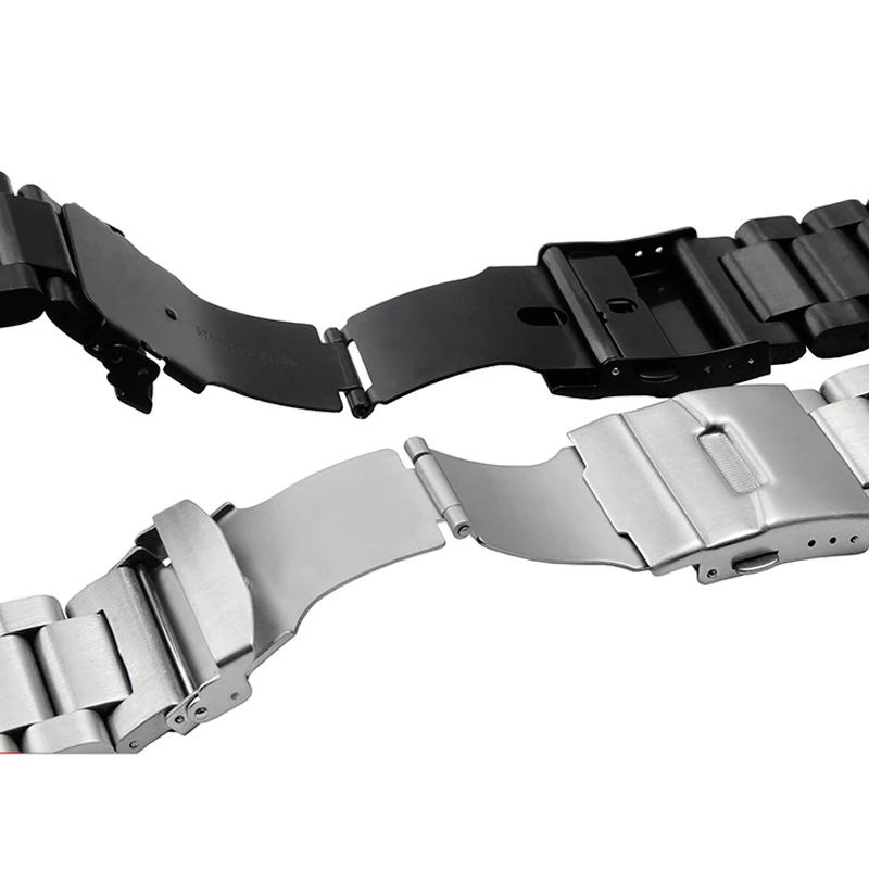 Solid Thickening 5.5mm 316L Stainless Steel Watchbands for Panerai Breitling Watch Band 22mm 24mm 26mm Metal Strap Wrist Bracel