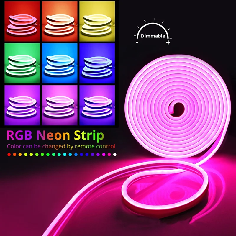 

AT63-3535RGB 10M неоновые светодиодные ленты 24 В силиконовые водонепроницаемые гибкие неоновые огни для спальни фестиваль неоновая вывеска DIY Декор США