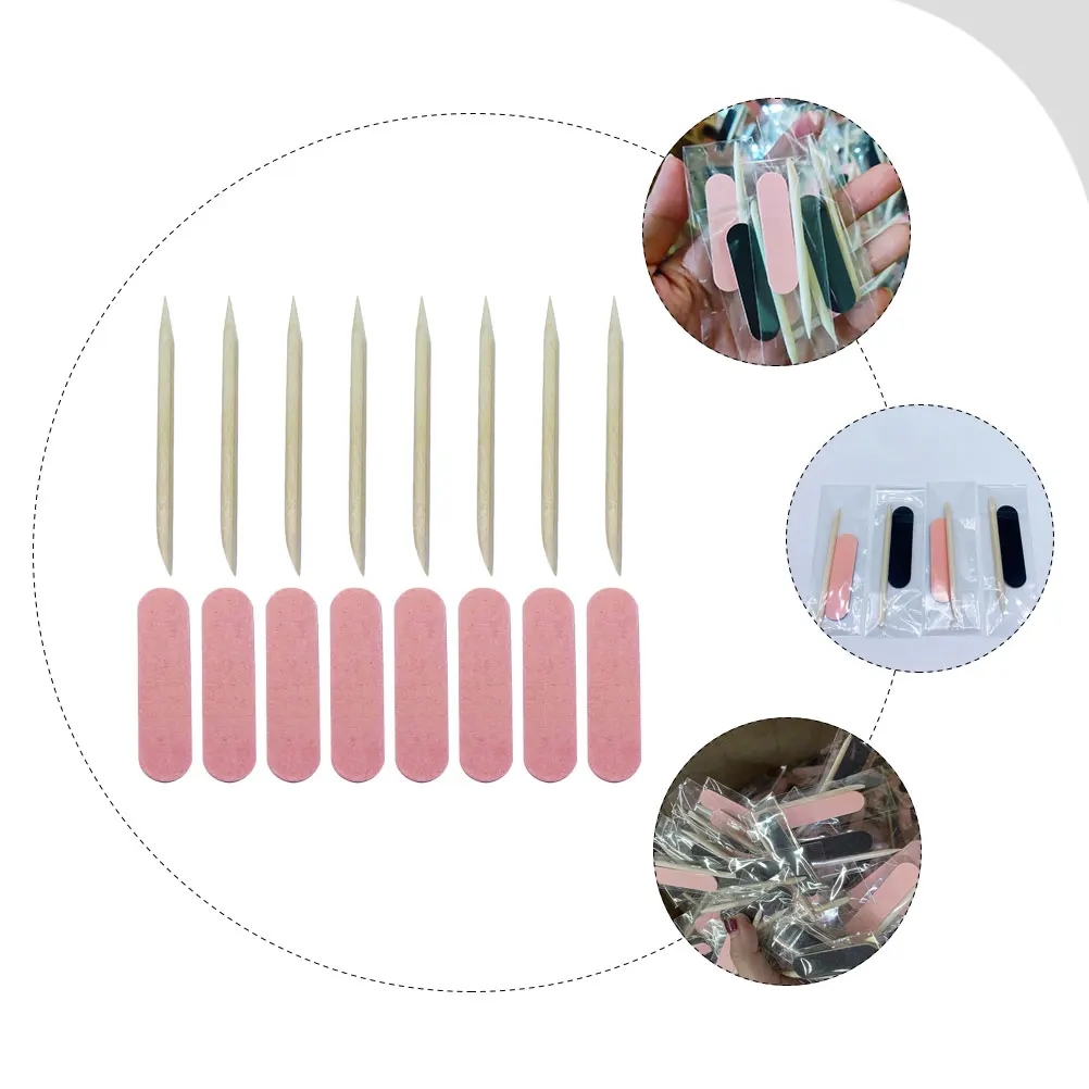 

100Sets Nail Art Files Portable Manicure Set Fine Grit File for Edge Filing Ridge Removal Professional Pedicure Tool Compact