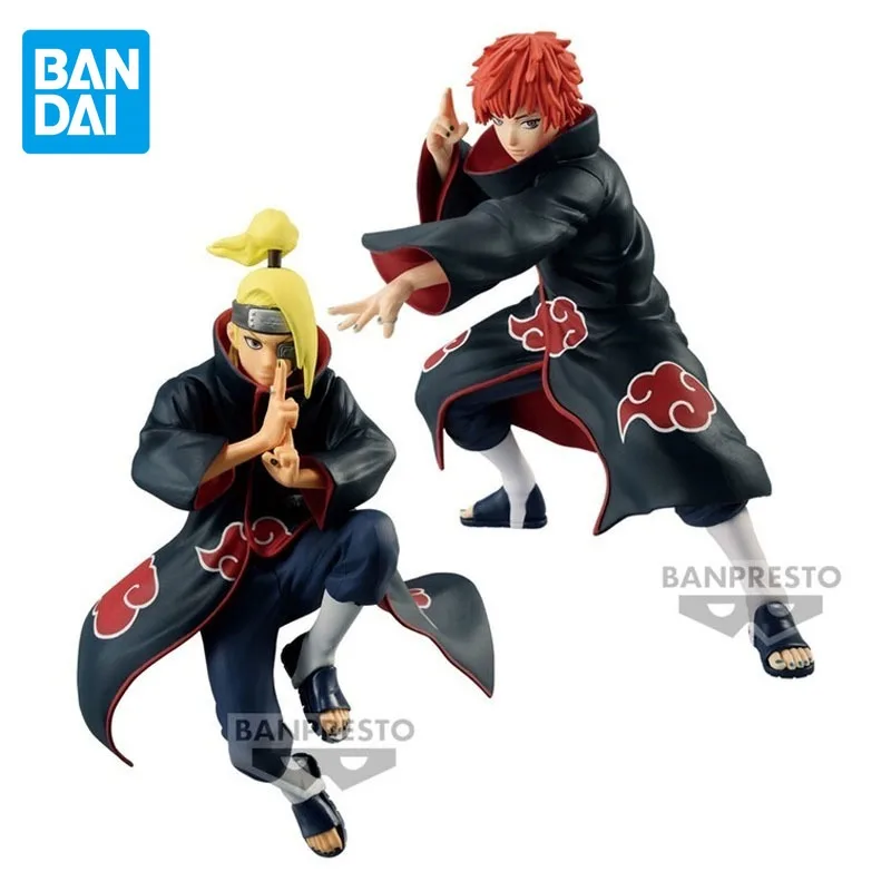 In Stock Bandai Original NARUTO Anime Figure VIBRATION STARS Sasori Deidara Action Figure Toys for Boys Girls Birthday Gifts