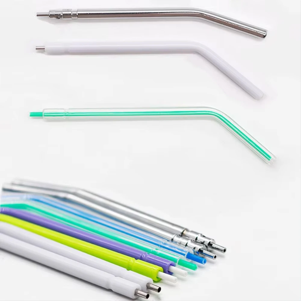 

100/200/250 шт. одноразовые стоматологические трехсторонние насадки для шприцев с пластиковыми/металлическими/нержавеющими насадками, стоматологические расходные материалы