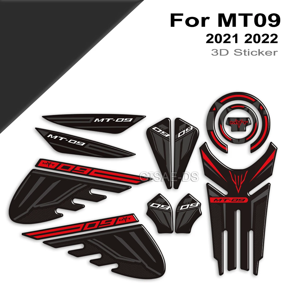 

Motorcycle Stickers Fuel Oil Kit Tank Pad Protector Decals For Yamaha MT09 ﻿MT09 MT FZ 09 SP MT-09 2021 2022