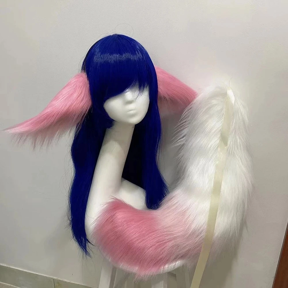 Spel Yae Miko Pluche Oren Hoofdband Hoofdband Pak Cosplay Lolita Anime Fox Cat Hoofddeksels Halloween Feestkostuums Accessoires