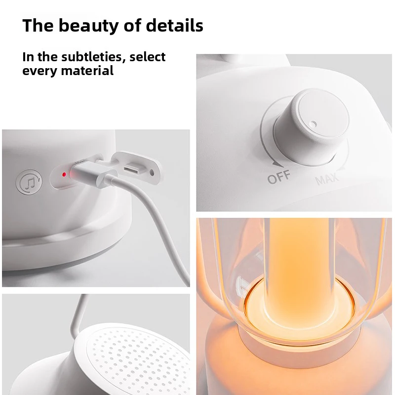 Retro Horse-Shaped Night Light Bluetooth Speaker Multi-Functional Camping Lantern Bedside Lamp Outdoor Bedroom Decor Gift