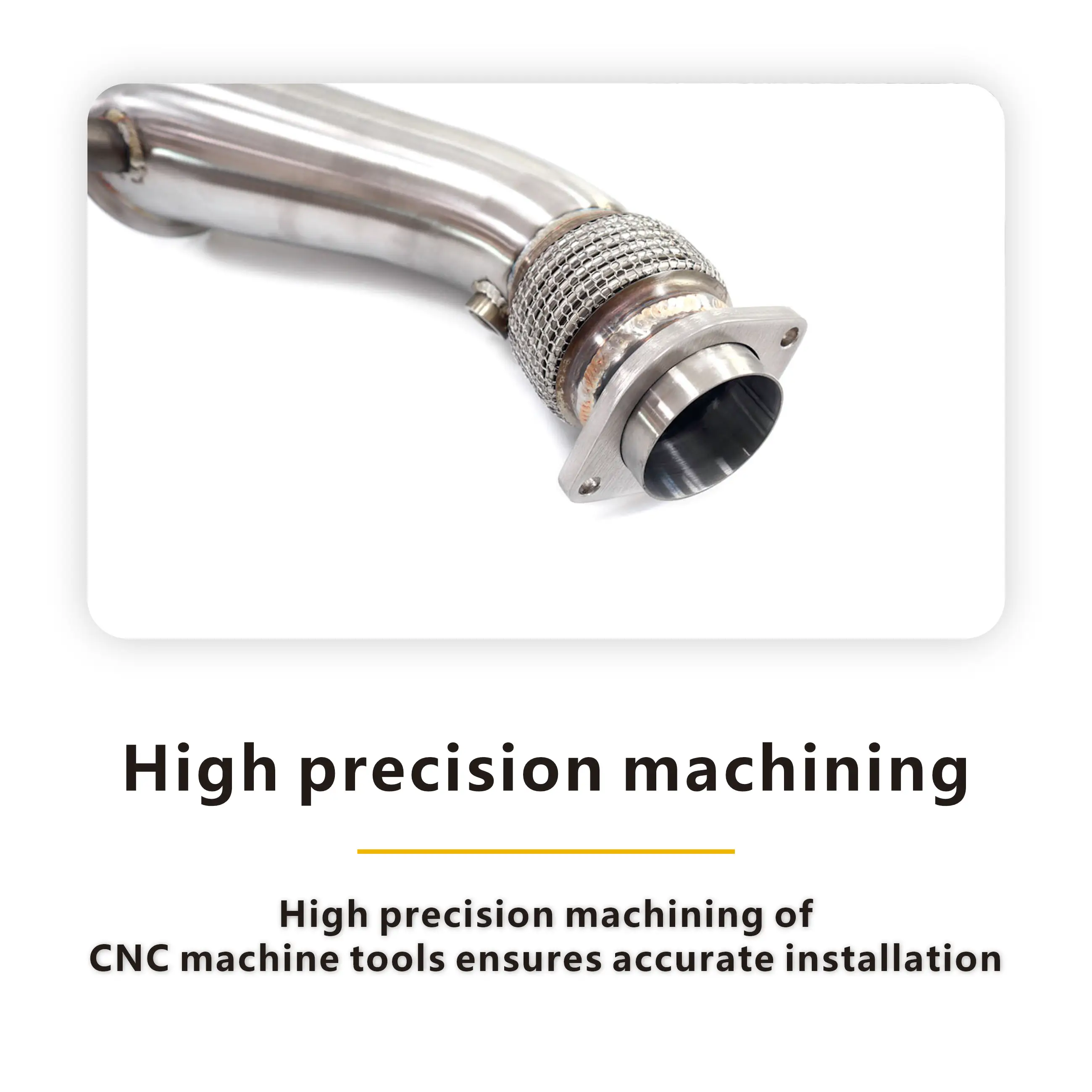 BMW M3 M4 F8x用HMDエキゾーストダウンパイプ SS304 熱シールドなし 触媒コンバーター付き 素晴らしいサウンド