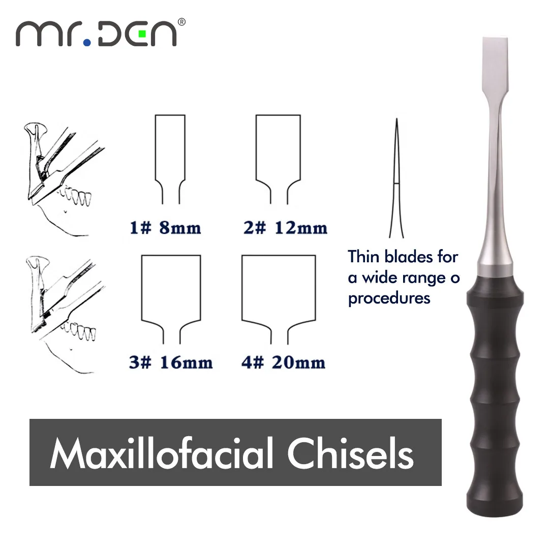 

Медицинские Хирургические инструменты MR DEN Dental maxilloface, лезвие, костное долото, зубило, ортогнатическая коррекция челюсти Changsha Tiantian