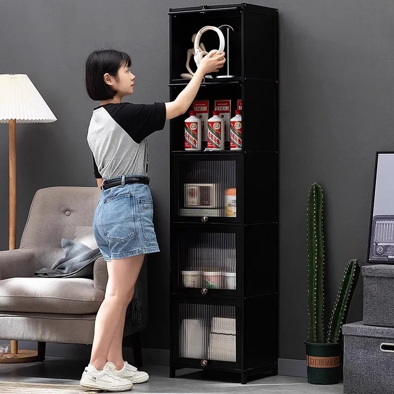 

Living room wine cabinet against the wall Locker display high-end integrated Wine display cabinet Small display