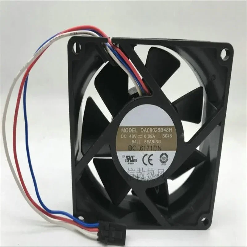 

Original AVC DA08025B48H 8025 48V 0.09A 3-wire feedback signal fan