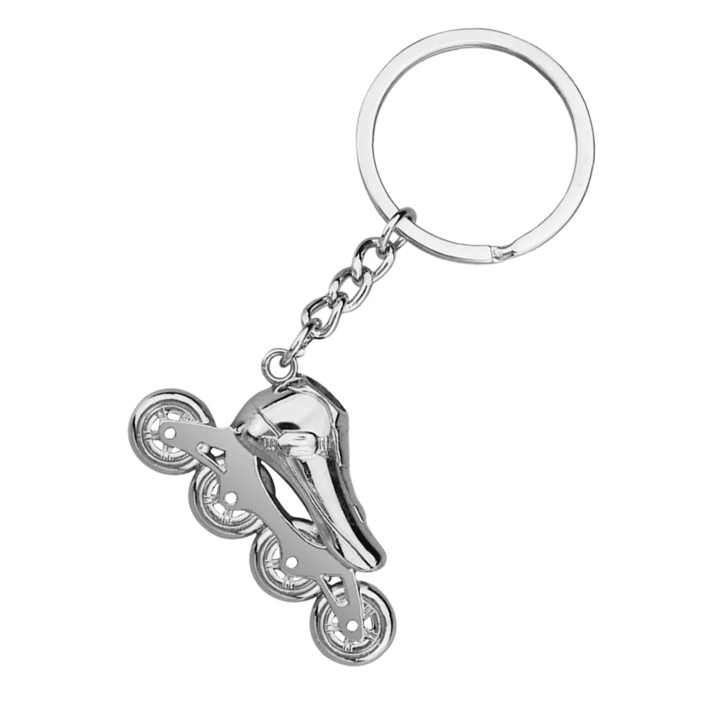 Roller Skate Keychain for Keys Chains Wallet Ring Rhinestone Car Accessories