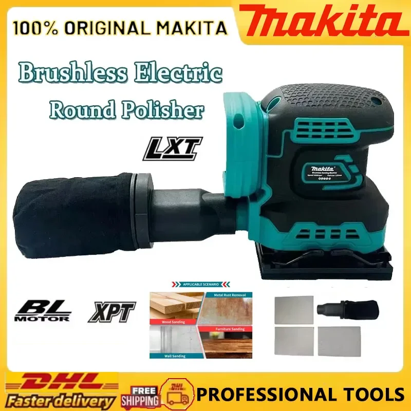 

Makita Grinding Polisher 3-Speed Sanding Machine Cordless Disc Random Orbital Electric Brushless Sander Fit Makita 18V Battery