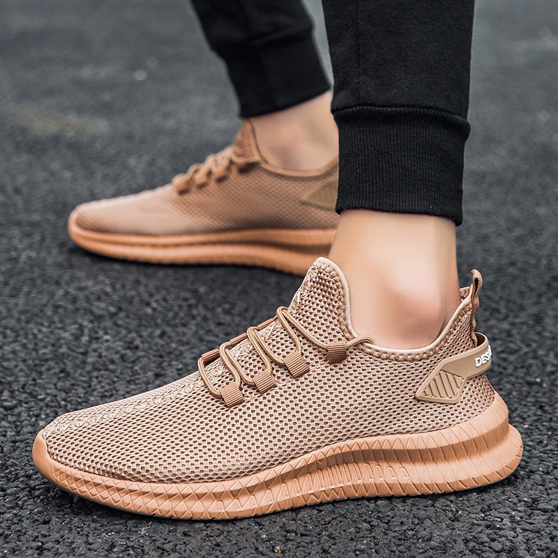 Nieuwe Mannen Ademende Casual Hardloopschoenen Lichtgewicht Outdoor Mannelijke Wandelschoenen Comfortabele Grote Maat Anti-Slip Heren Sneakers