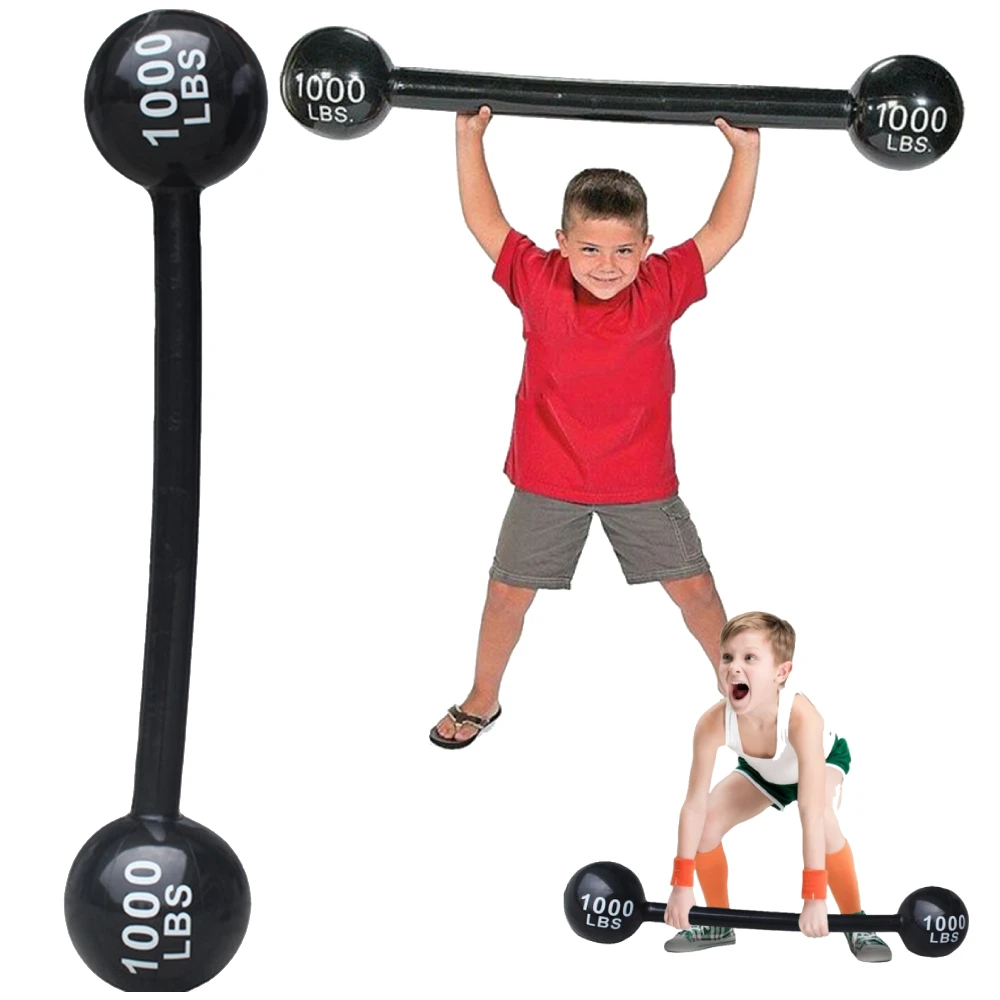 Thickened Inflatable Dumbbell Toys For Baby Children Fitness Barbell Sports Toy PVC Kids Sports Fitness Dumbbell Party