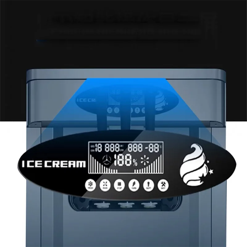 Three Flavor Soft Ice Cream Machine Soft Serve Ice Cream Making Machine Factory Price