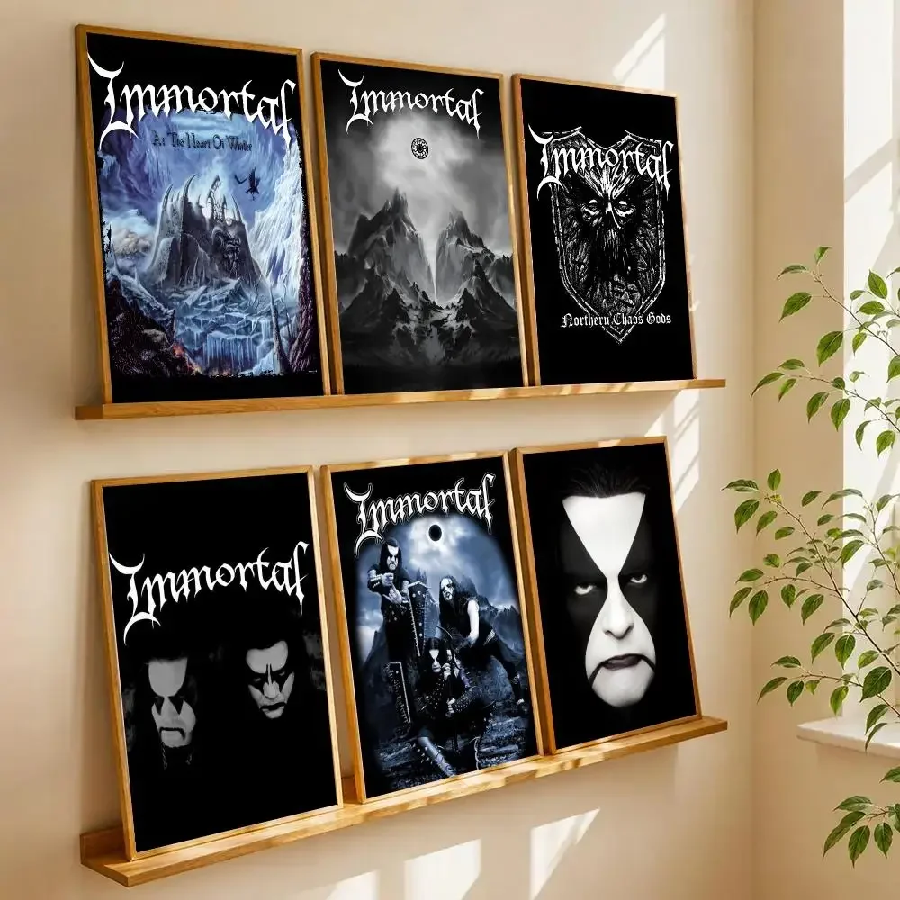 Pop Band I-IMMORTAL - 'Northern Chaos Gods' CD Poster Self Adhesive Wall Art Decor for Bedroom Living Room Home Decor Gift