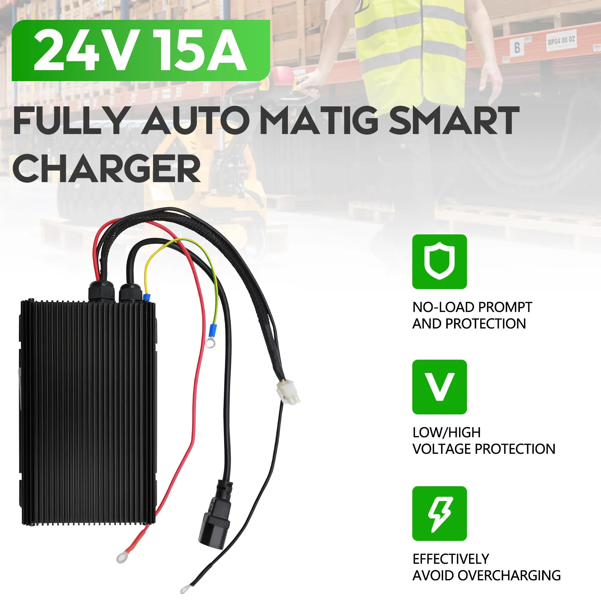 24V 15A ESCH24V15A Battery Charger for Big Joe Electric Pallet Truck EZ30 E30