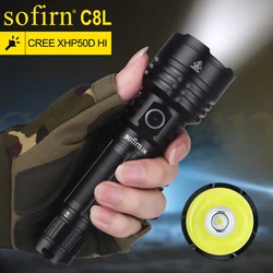 Sofirn C8L 21700 3100lm Flashlight Powerful Tactical  USB-C Rechargeable XHP50D HI LED Torch EDC Outdoor Hunting Lantern